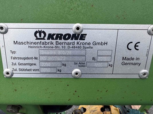Andaineur Krone SWADRO 800